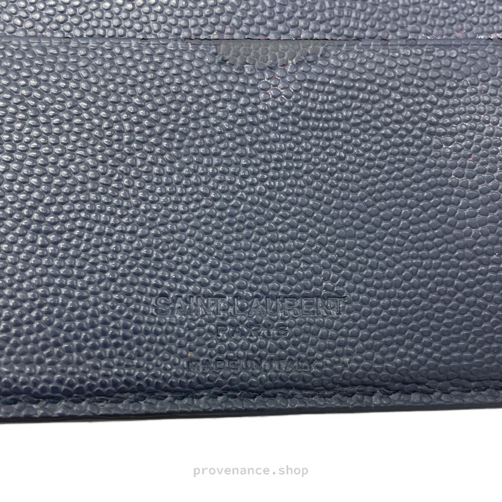 🔴 Saint Laurent Paris SLP Bifold Wallet - Navy - Picture 6 of 9
